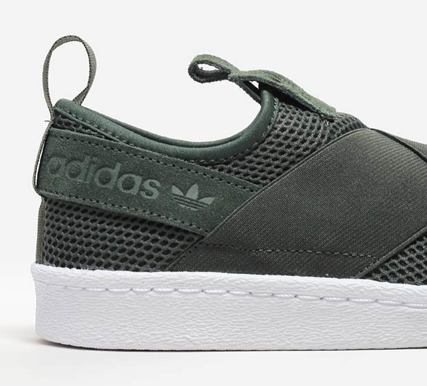 adidas superstar slip on kaki